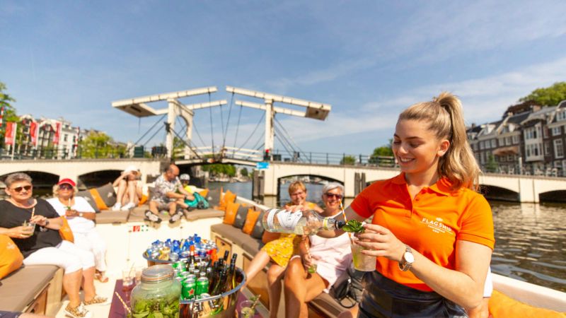 Host/ bartender on canal cruise