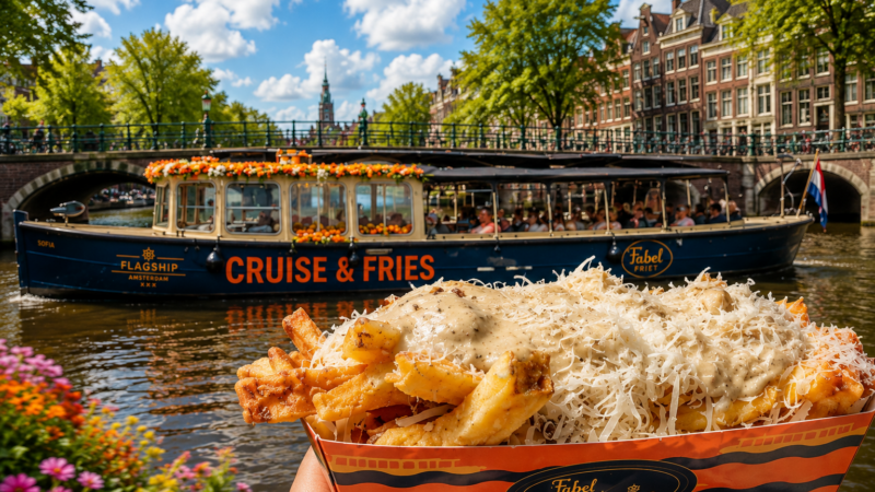 fries canal cruise Amsterdam