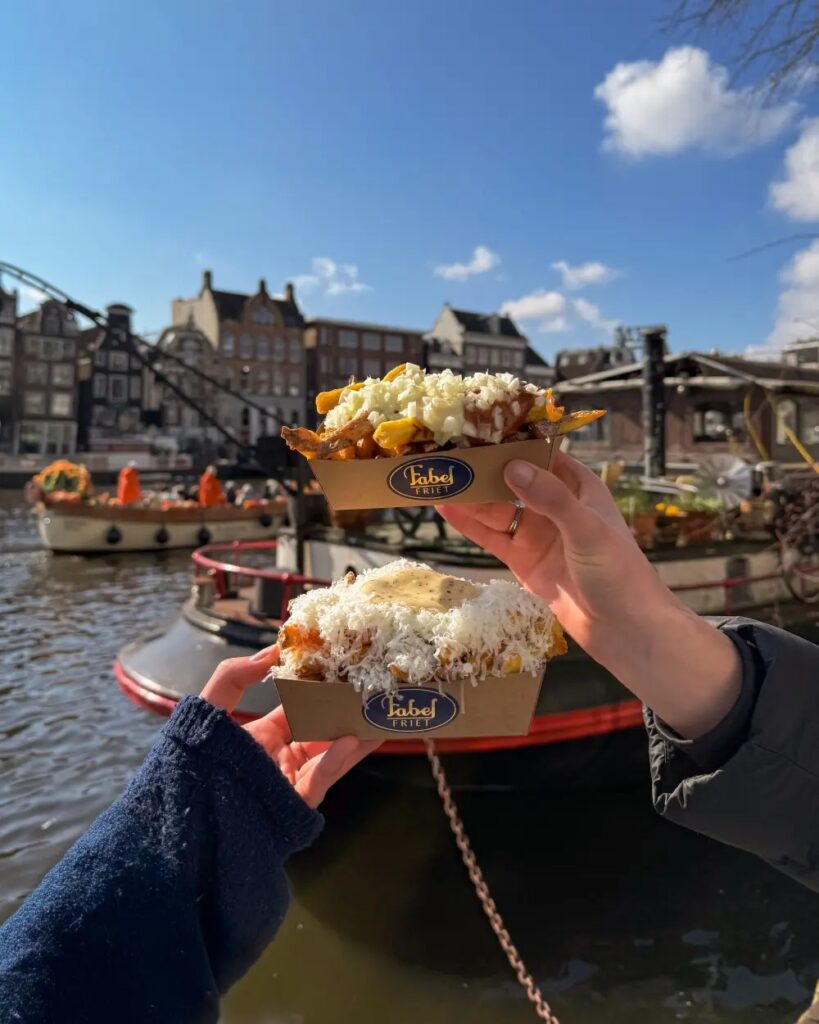 frites croisière sur les canaux Amsterdam