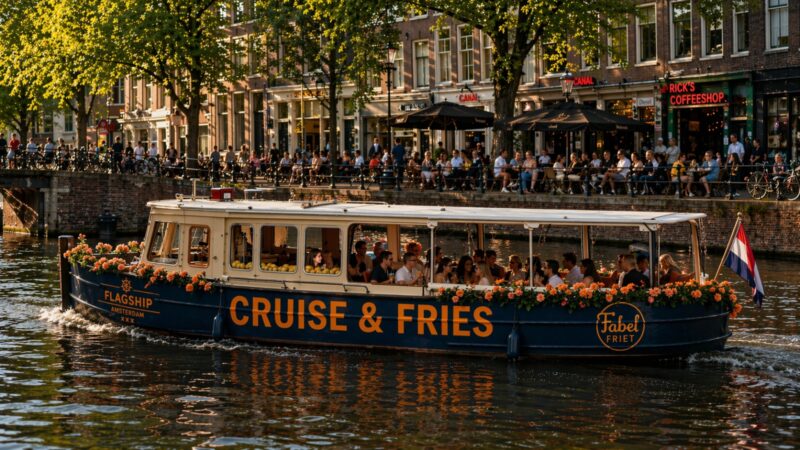fries canal cruise Amsterdam